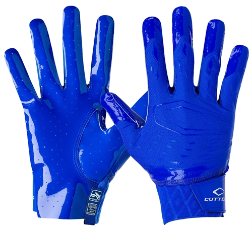 Cutters CG10440 Rev Pro 5.0 Receiver Gloves Solid - royal blå